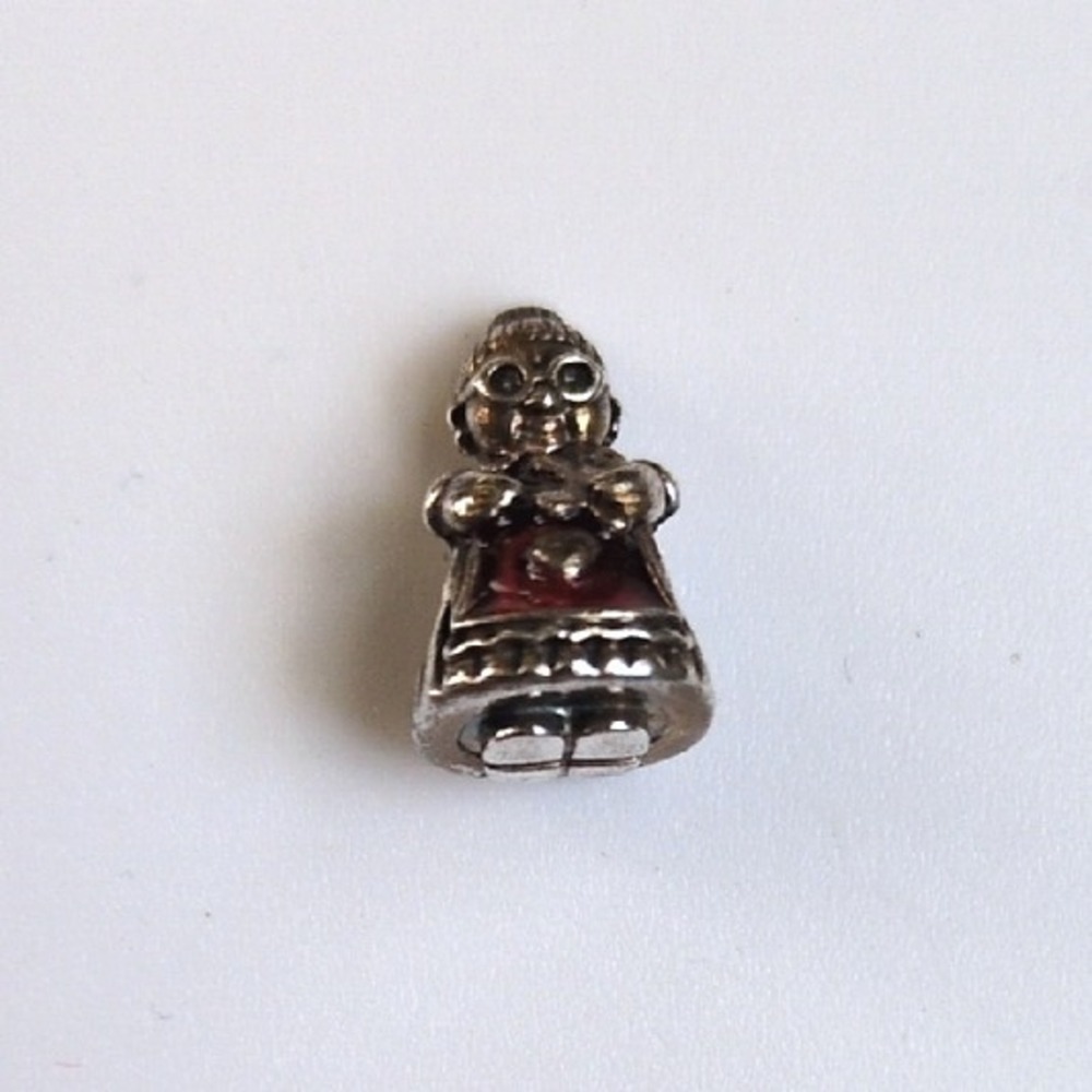 Pandora Silver and Red Girl Charm